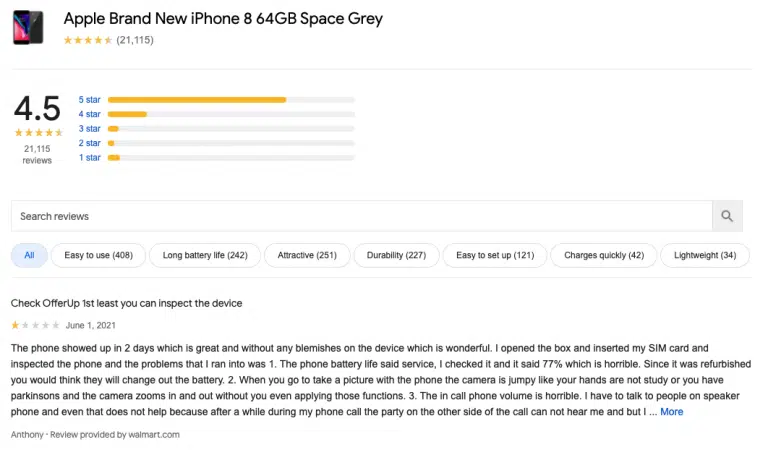 google shopping reviews scraper