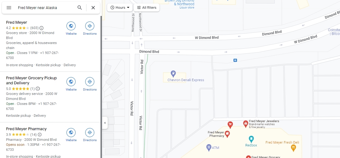 谷歌地图--壳牌加油站