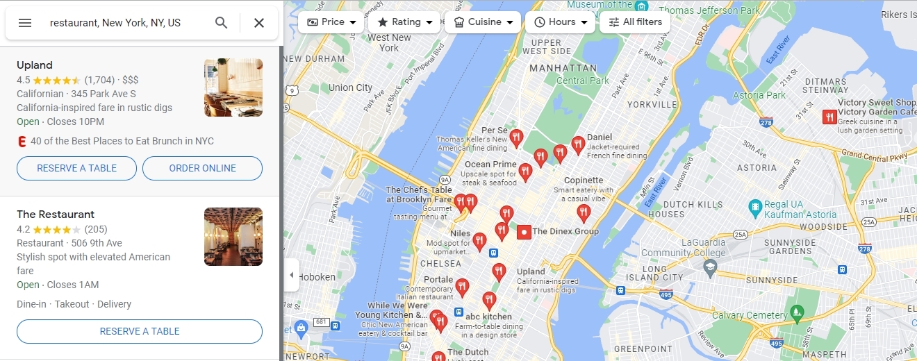 Google Maps - Shell-Stationen