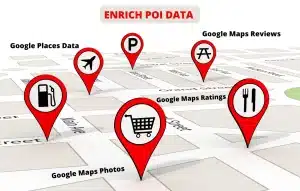 Gegevens over nuttige punten verrijken met Google Maps