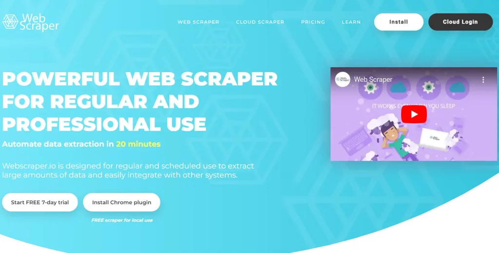 Web Scraper Extension
