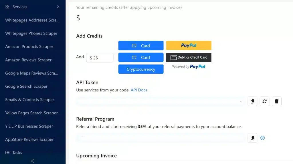 Outscraper's Login