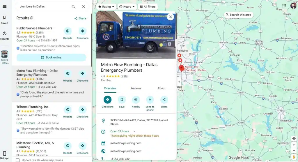 Google Maps Business Data