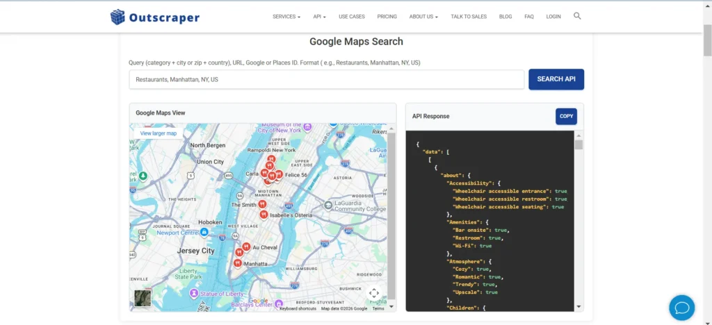 Using API (if applicable) If you are a developer or have access to technical resources, consider using Outscraper’s API to integrate its functionalities directly into your applications. This can enhance automation and streamline your contact discovery process.
