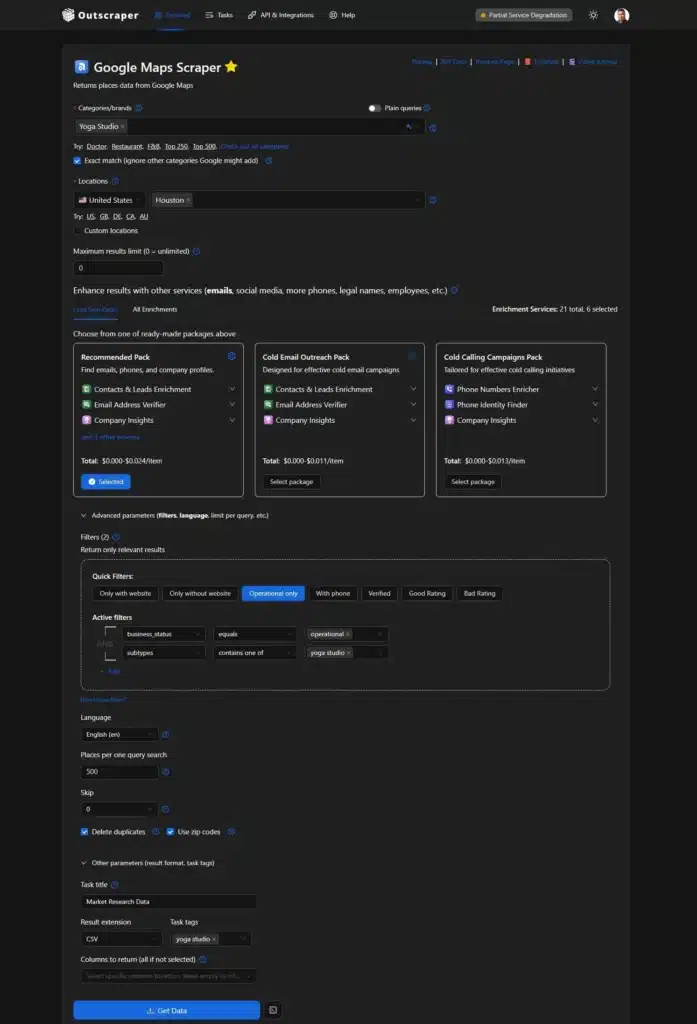 Google Maps for Market Research