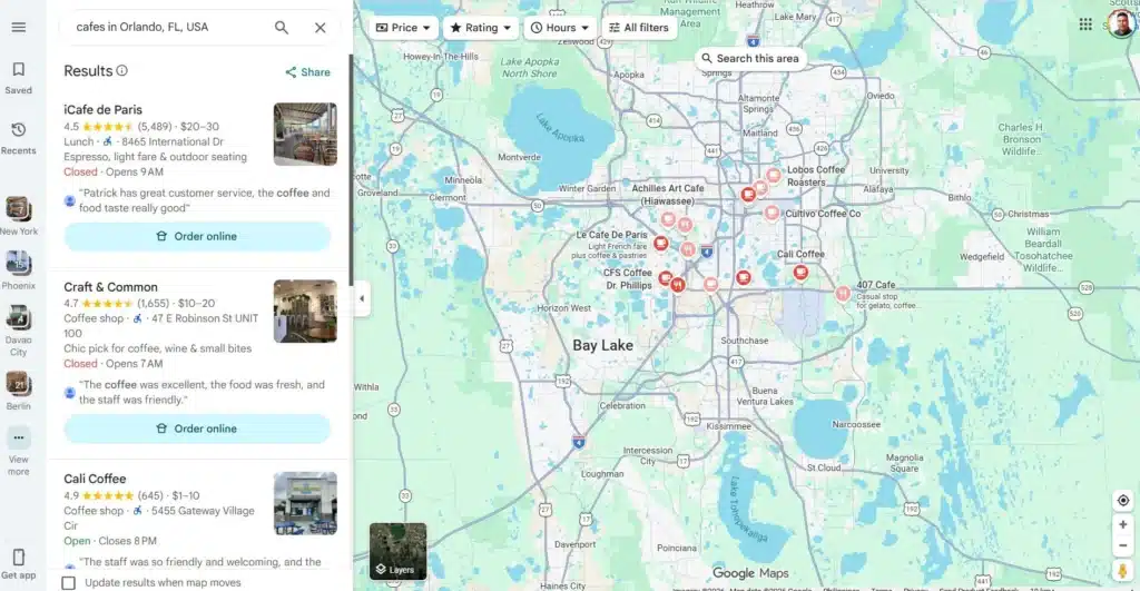 Google Maps API limitations