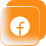 Facebook share button (orange)
