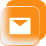 Email button with envelope icon to contact us, opens email client