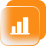 Analytics button: opens the analytics panel with a bar chart icon