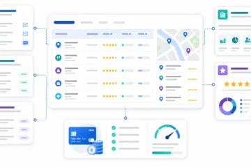 Google Maps Scraper pricing illustration with enrichment add-ons and billing checklist
