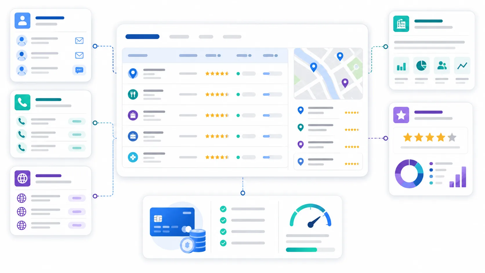 Google Maps Scraper pricing illustration with enrichment add-ons and billing checklist