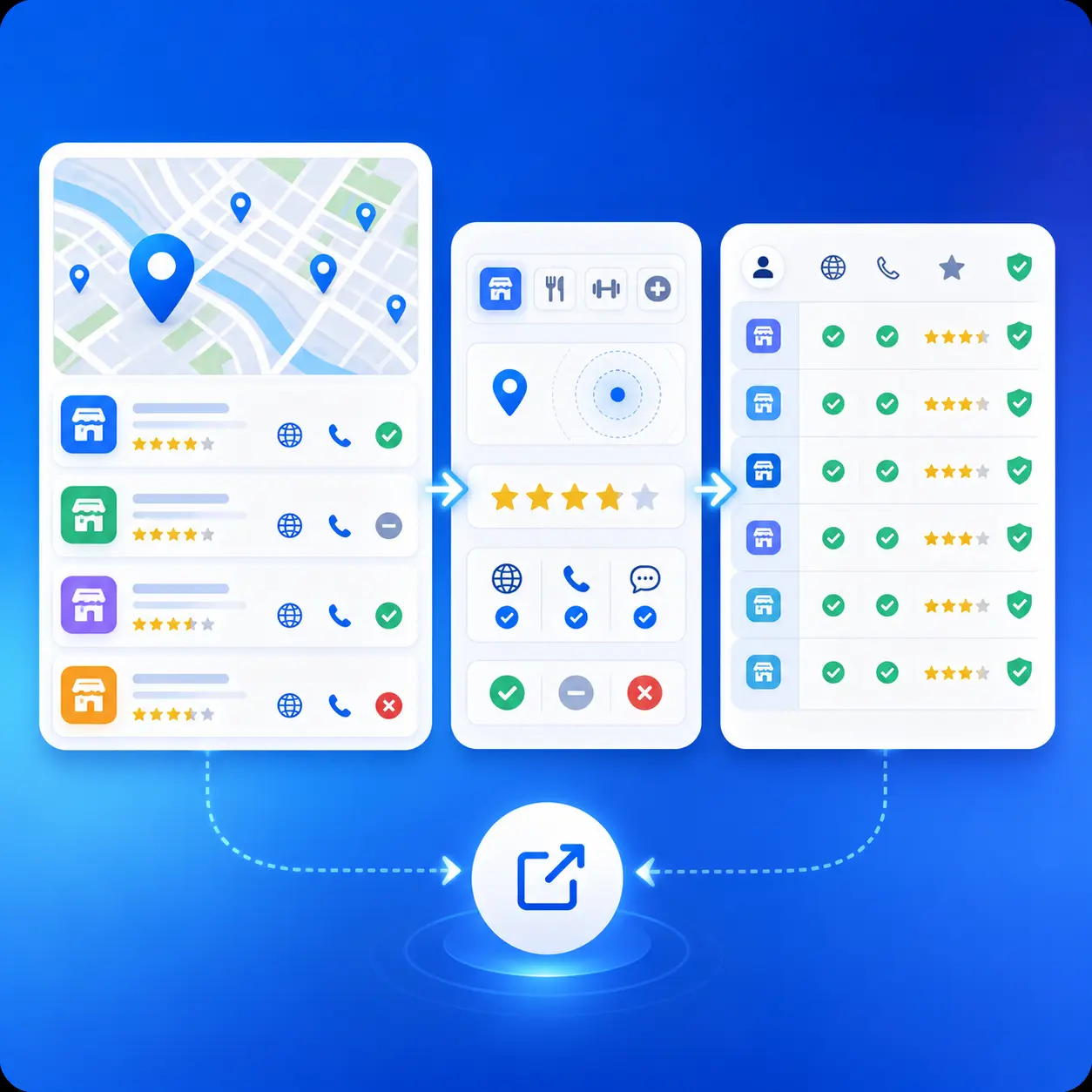 Export local business category using Google Maps and Outscraper