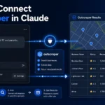 Outscraper in Claude custom connector with business data results