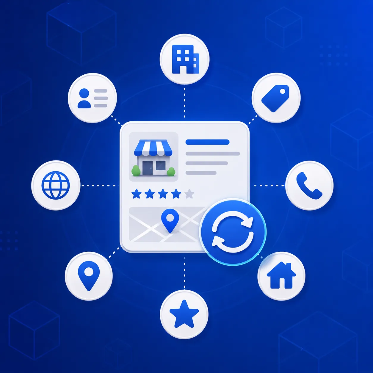 Outdated business records refreshed with current Google Maps data
