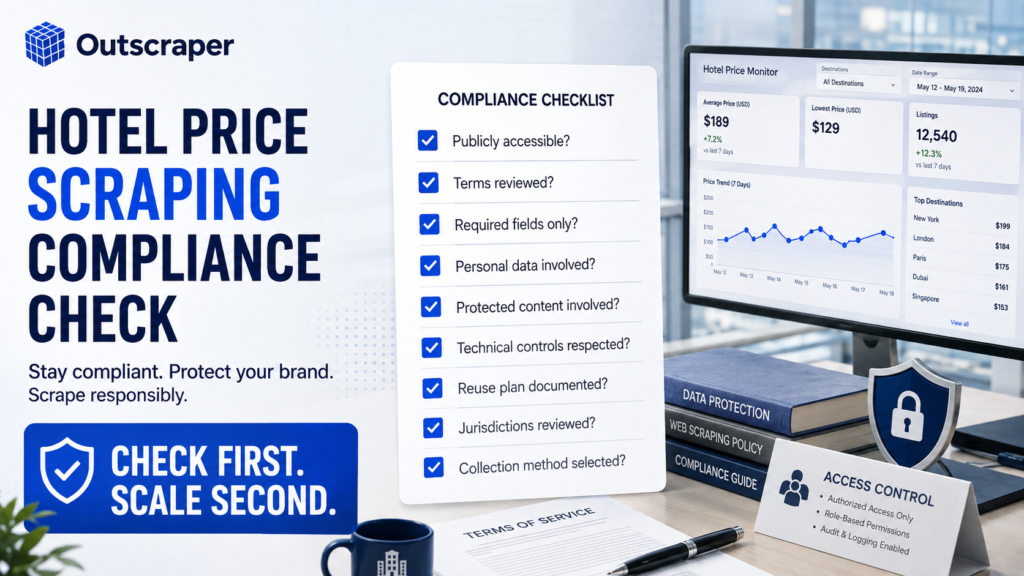 Hotel price scraping compliance checklist for travel businesses