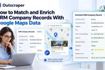 How to match and enrich CRM company records with Google Maps data