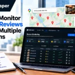 Bảng điều khiển Outscraper để theo dõi các đánh giá trên Google tại nhiều địa điểm kinh doanh